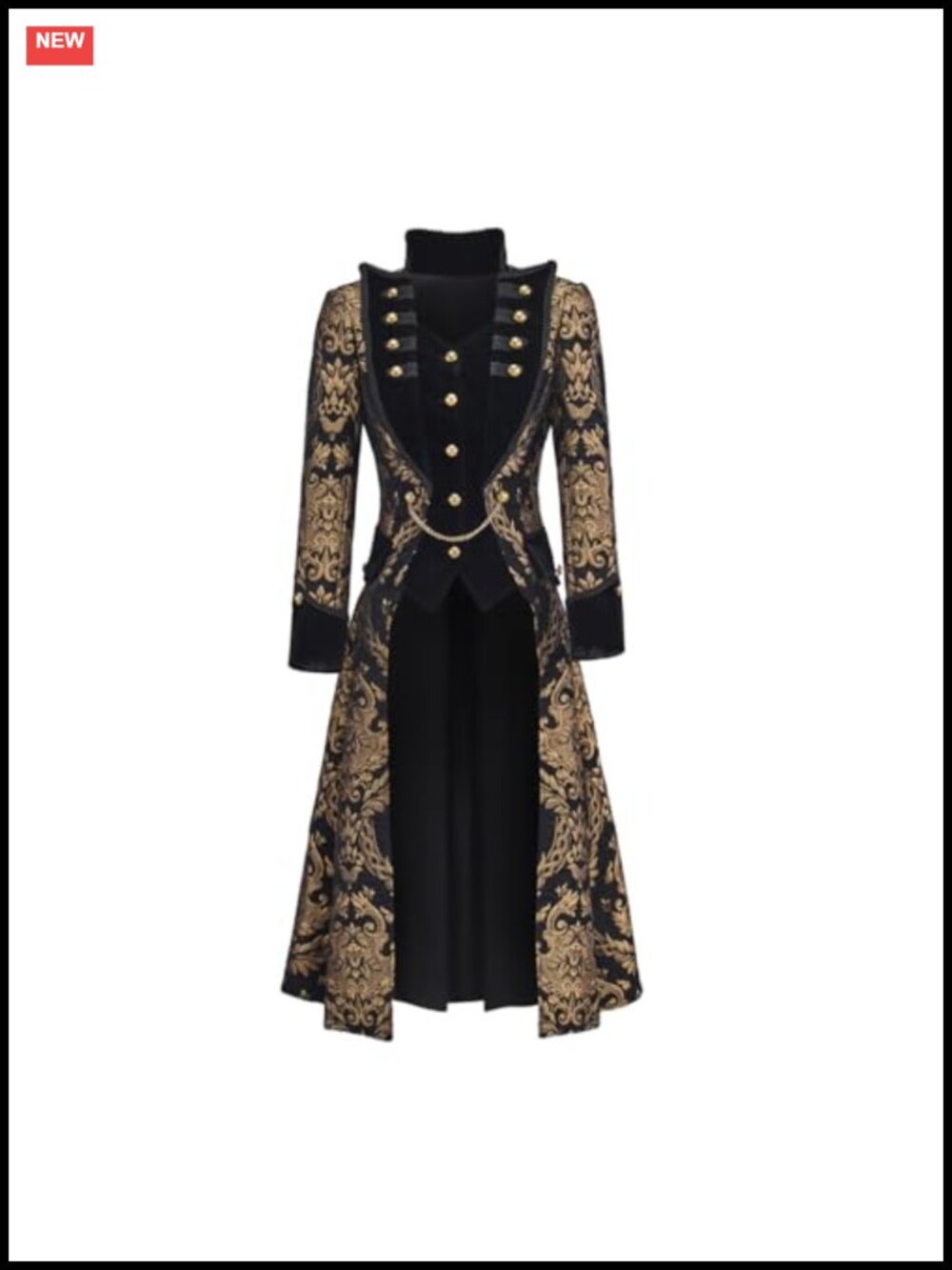 Diajosa cos Women's Steampunk Victorian Tailcoat Brocade Velvet Jacket